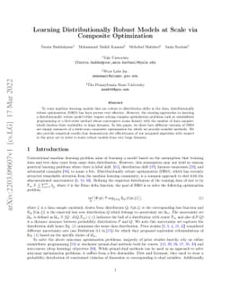 Learning Distributionally Robust Models at Scale via Composite
  Optimization