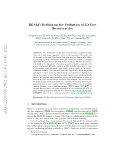 REALY: Rethinking the Evaluation of 3D Face Reconstruction