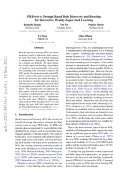 PRBoost: Prompt-Based Rule Discovery and Boosting for Interactive
  Weakly-Supervised Learning