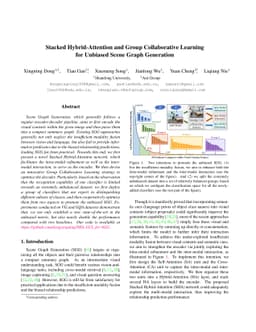 Stacked Hybrid-Attention and Group Collaborative Learning for Unbiased
  Scene Graph Generation