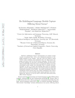 Do Multilingual Language Models Capture Differing Moral Norms?