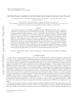 Identifying Transients in the Dark Energy Survey using Convolutional
  Neural Networks