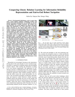 Conquering Ghosts: Relation Learning for Information Reliability
  Representation and End-to-End Robust Navigation