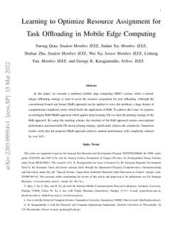 Learning to Optimize Resource Assignment for Task Offloading in Mobile
  Edge Computing