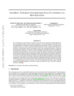 FaceMap: Towards Unsupervised Face Clustering via Map Equation