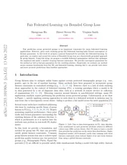 Fair Federated Learning via Bounded Group Loss