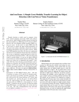 simCrossTrans: A Simple Cross-Modality Transfer Learning for Object
  Detection with ConvNets or Vision Transformers
