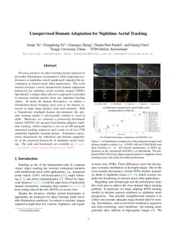 Unsupervised Domain Adaptation for Nighttime Aerial Tracking