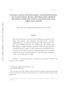 Towards Clinical Practice: Design and Implementation of Convolutional
  Neural Network-Based Assistive Diagnosis System for COVID-19 Case Detection
  from Chest X-Ray Images