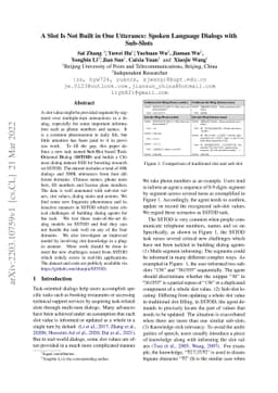 A Slot Is Not Built in One Utterance: Spoken Language Dialogs with
  Sub-Slots