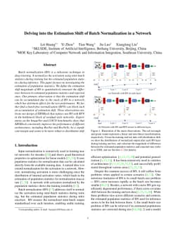 Delving into the Estimation Shift of Batch Normalization in a Network