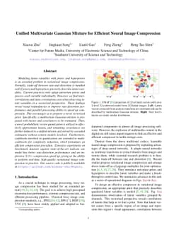 Unified Multivariate Gaussian Mixture for Efficient Neural Image
  Compression