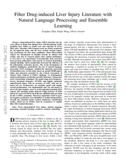 Filter Drug-induced Liver Injury Literature with Natural Language
  Processing and Ensemble Learning