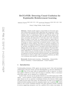 ReCCoVER: Detecting Causal Confusion for Explainable Reinforcement
  Learning