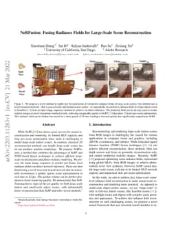NeRFusion: Fusing Radiance Fields for Large-Scale Scene Reconstruction
