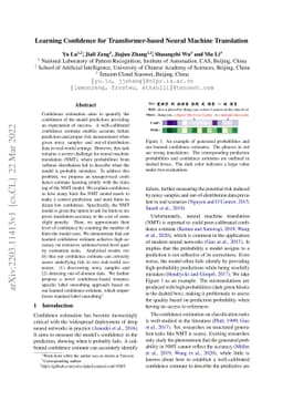 Learning Confidence for Transformer-based Neural Machine Translation