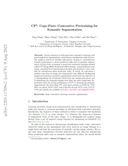 CP2: Copy-Paste Contrastive Pretraining for Semantic Segmentation