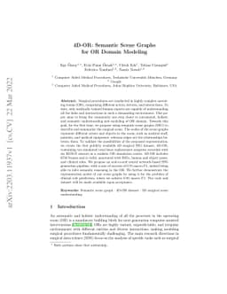 4D-OR: Semantic Scene Graphs for OR Domain Modeling