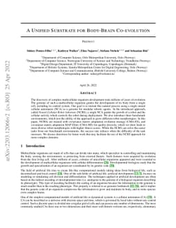 A Unified Substrate for Body-Brain Co-evolution