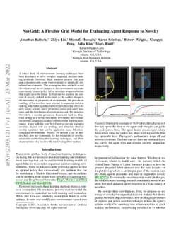 NovGrid: A Flexible Grid World for Evaluating Agent Response to Novelty