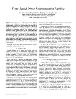 Event-Based Dense Reconstruction Pipeline