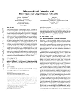 Ethereum Fraud Detection with Heterogeneous Graph Neural Networks