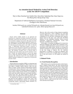 An Attention-based Method for Action Unit Detection at the 3rd ABAW
  Competition