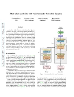 Multi-label Transformer for Action Unit Detection