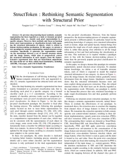 StructToken : Rethinking Semantic Segmentation with Structural Prior