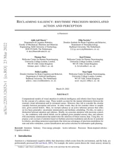Reclaiming saliency: rhythmic precision-modulated action and perception