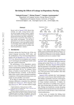 Revisiting the Effects of Leakage on Dependency Parsing