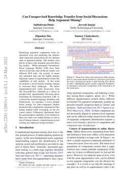 Can Unsupervised Knowledge Transfer from Social Discussions Help
  Argument Mining?