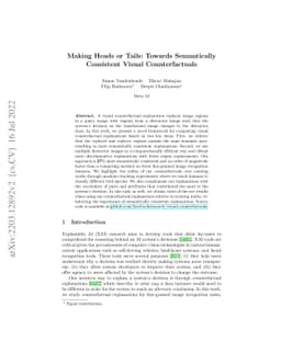 Making Heads or Tails: Towards Semantically Consistent Visual
  Counterfactuals