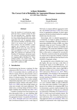 k-Rater Reliability: The Correct Unit of Reliability for Aggregated
  Human Annotations