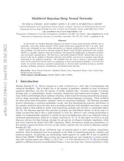 Bayesian Deep Learning with Multilevel Trace-class Neural Networks