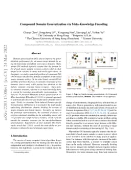 Compound Domain Generalization via Meta-Knowledge Encoding