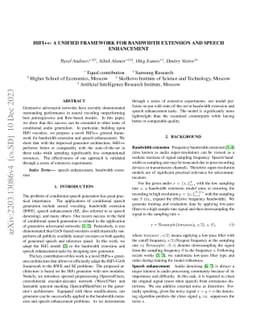 HiFi++: a Unified Framework for Bandwidth Extension and Speech
  Enhancement