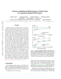 AziNorm: Exploiting the Radial Symmetry of Point Cloud for
  Azimuth-Normalized 3D Perception
