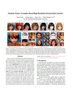 Pastiche Master: Exemplar-Based High-Resolution Portrait Style Transfer
