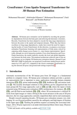CrossFormer: Cross Spatio-Temporal Transformer for 3D Human Pose
  Estimation