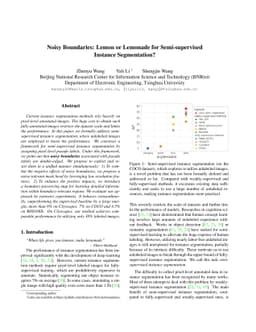 Noisy Boundaries: Lemon or Lemonade for Semi-supervised Instance
  Segmentation?