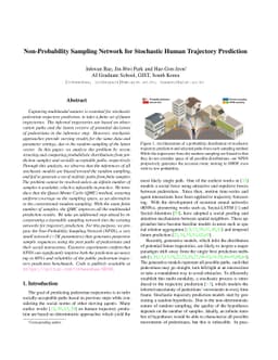 Non-Probability Sampling Network for Stochastic Human Trajectory
  Prediction