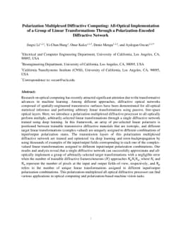 Polarization Multiplexed Diffractive Computing: All-Optical
  Implementation of a Group of Linear Transformations Through a
  Polarization-Encoded Diffractive Network