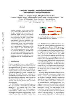 EmoCaps: Emotion Capsule based Model for Conversational Emotion
  Recognition