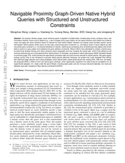 Navigable Proximity Graph-Driven Native Hybrid Queries with Structured
  and Unstructured Constraints