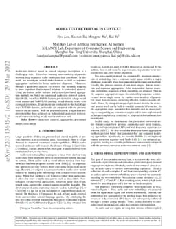 Audio-text Retrieval in Context
