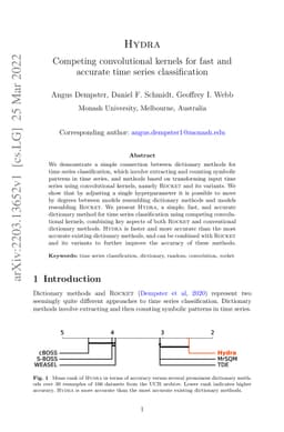 HYDRA: Competing convolutional kernels for fast and accurate time series
  classification