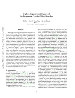 Sylph: A Hypernetwork Framework for Incremental Few-shot Object
  Detection