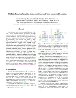 RSCFed: Random Sampling Consensus Federated Semi-supervised Learning