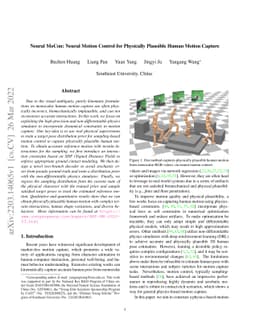 Neural MoCon: Neural Motion Control for Physically Plausible Human
  Motion Capture